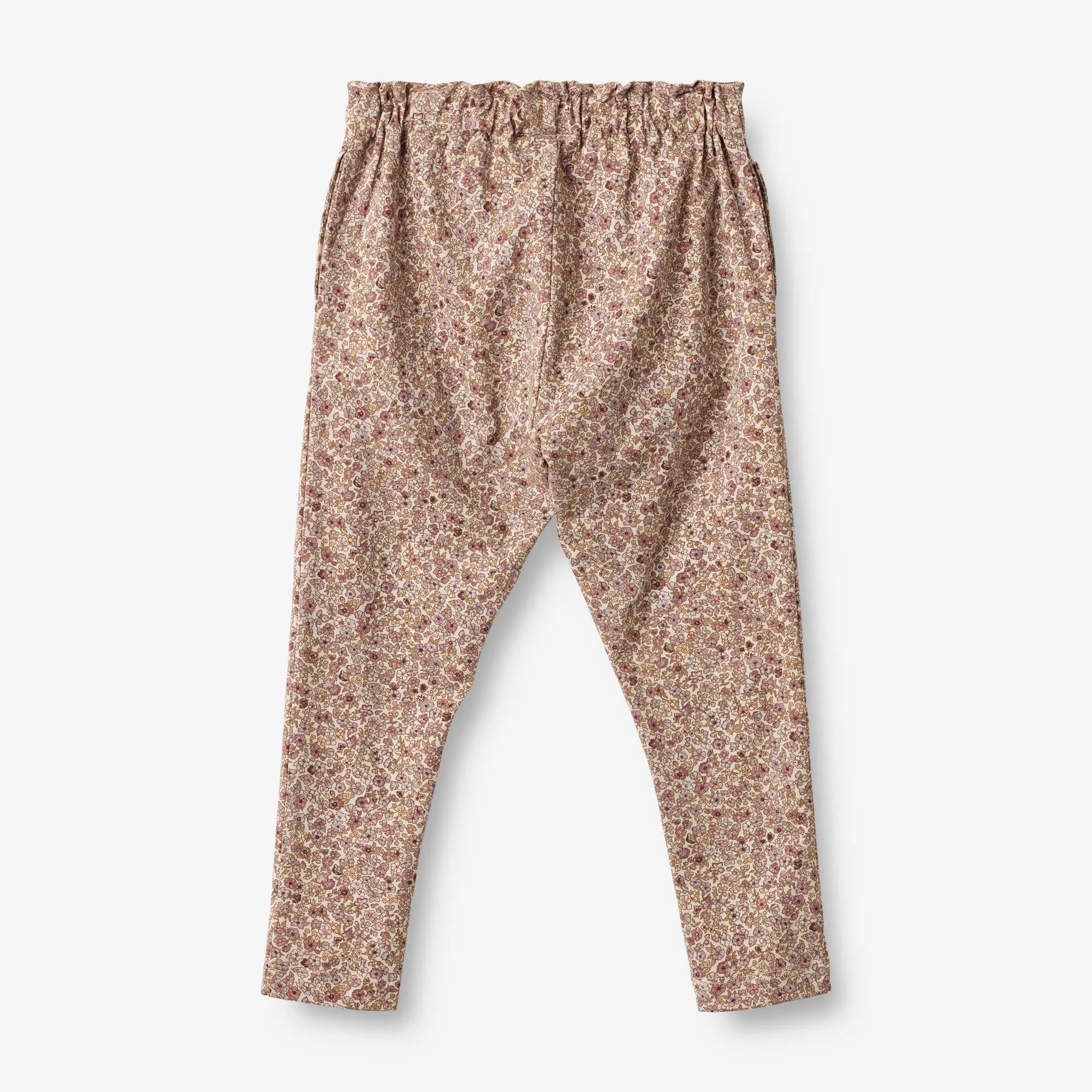 Soft Pants Malika - grey rose flowers