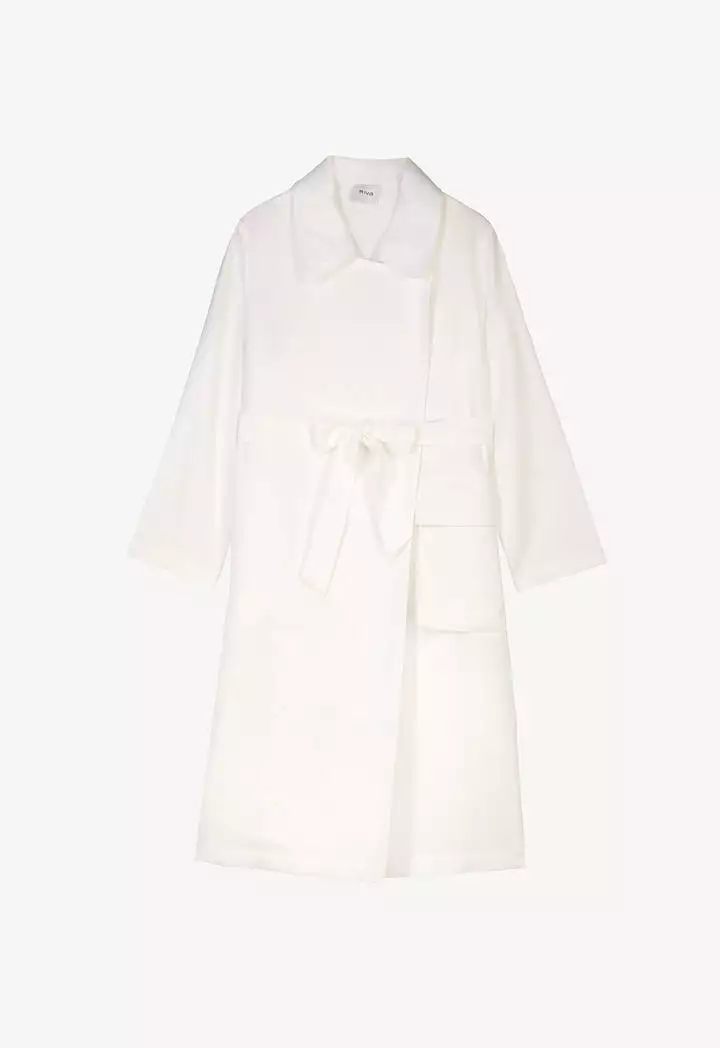 Solid Lightweight Side Slits Coat