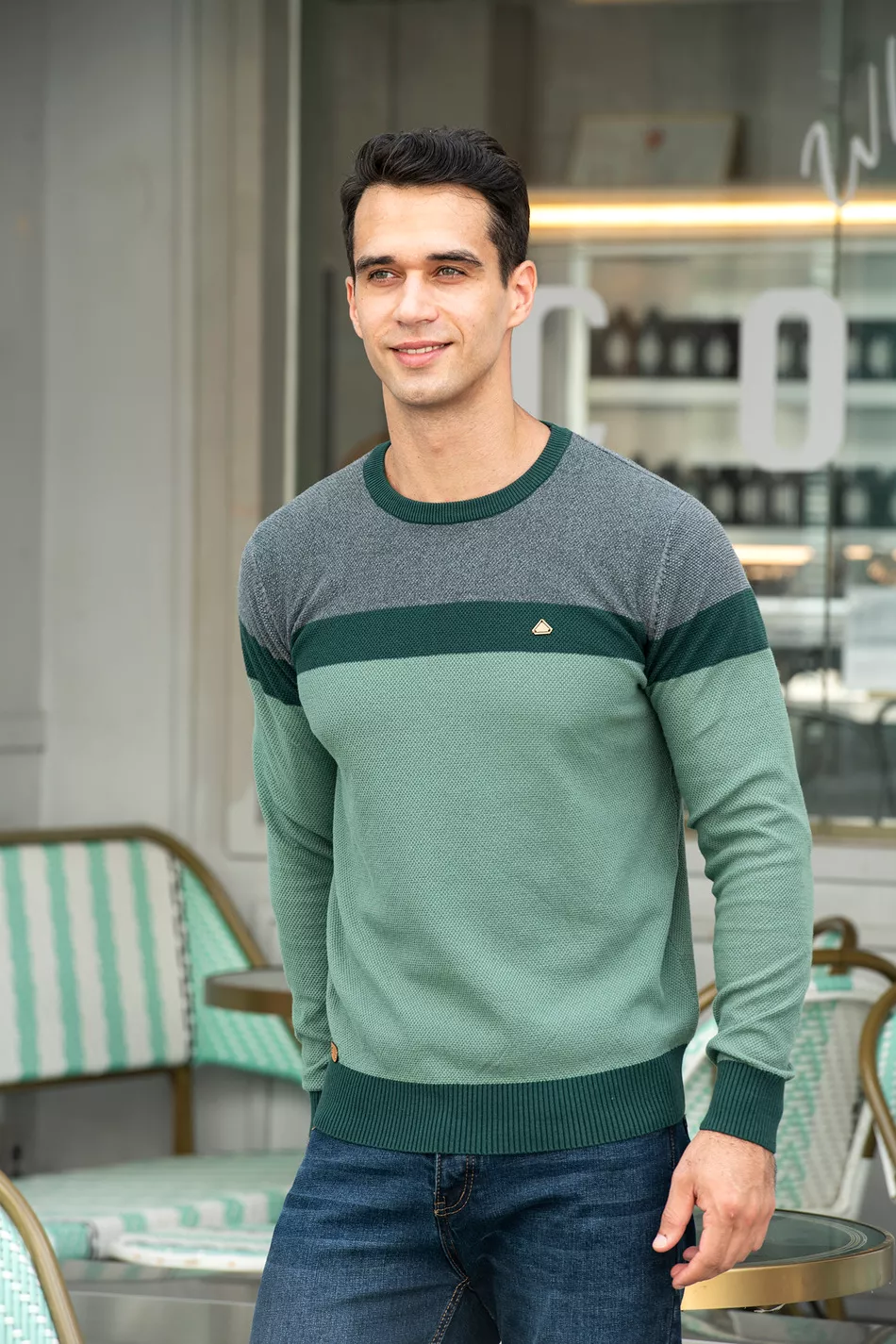 Spliced Cotton Sweater: The Ultimate Winter Staple