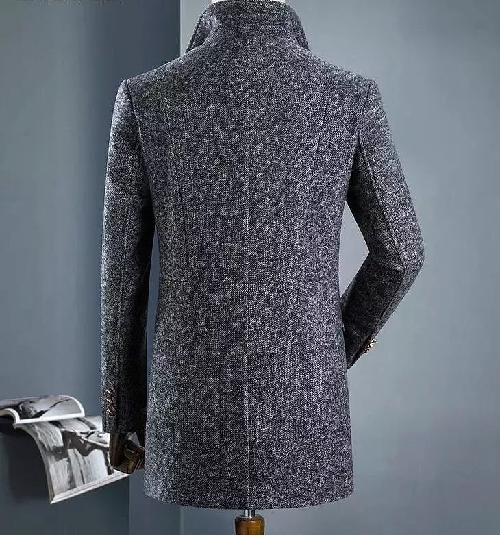 Stallone Wool Winter Coat For Men