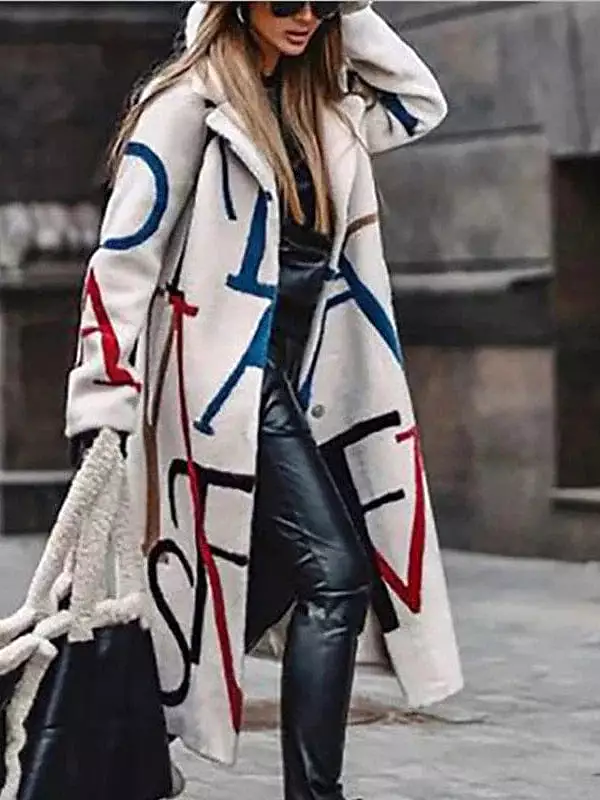 Stylish Women's White Winter Pea Coat with Fur Collar and Hoodie