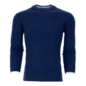 Tomahawk Cashmere Crewneck Sweater (Maltese Blue)