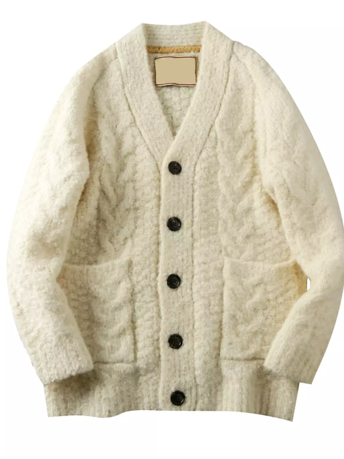 Warm Thickened wool cardigan men's knitted sweater jacket