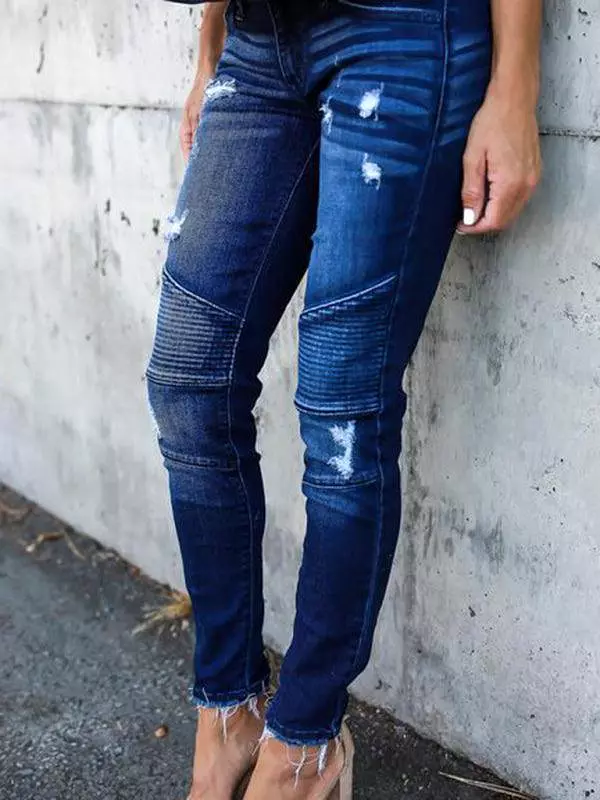 Women Biker Skinny Jeans