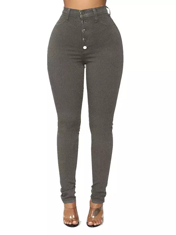 Women High Waist Skinny Jeans