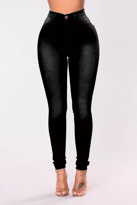 Women High Waist Skinny Jeans