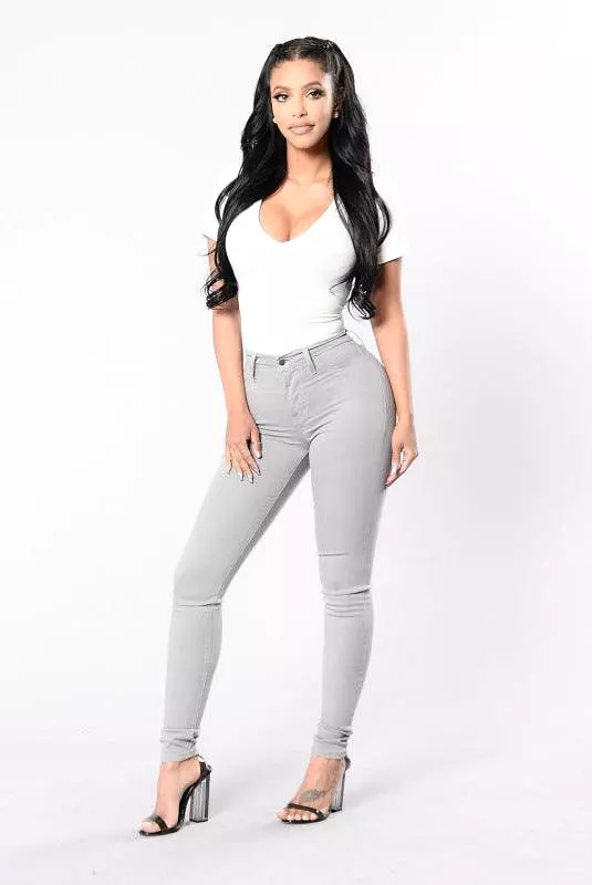 Women High Waist Skinny Jeans