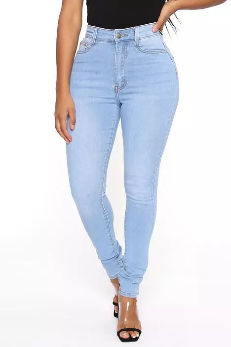 Women High Waist Skinny Jeans