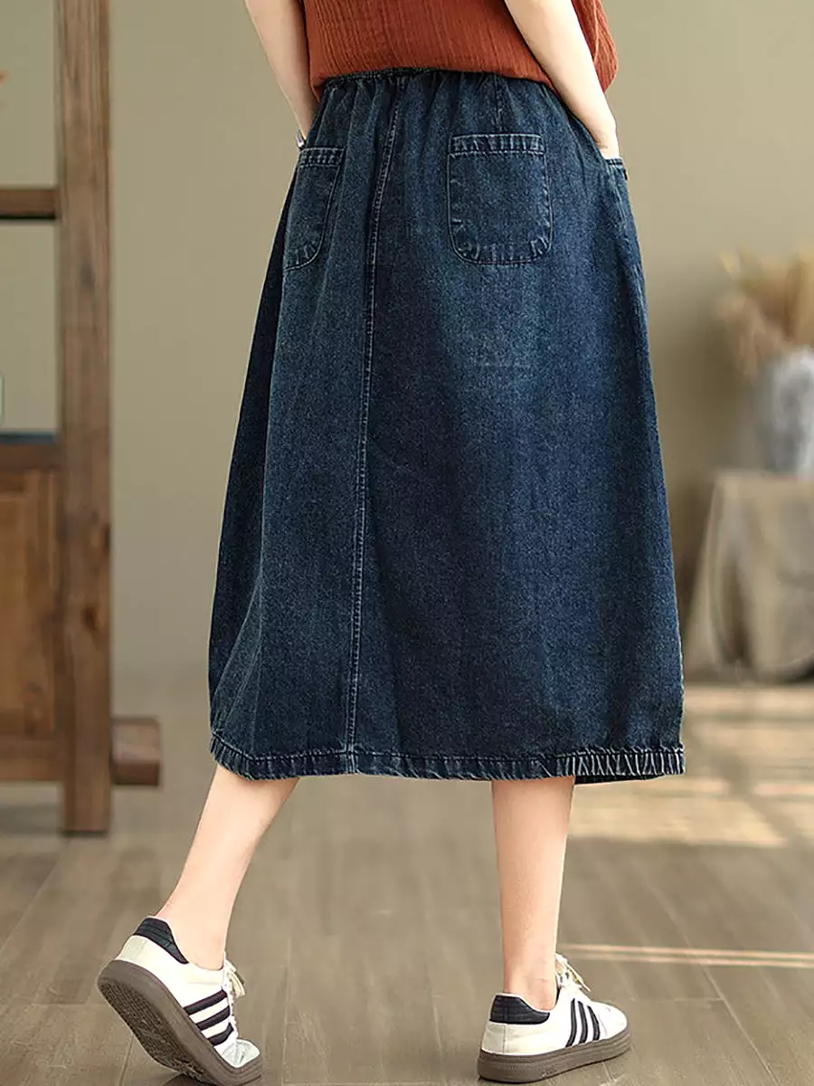 Women Summer Casual Denim Skirt KL1036