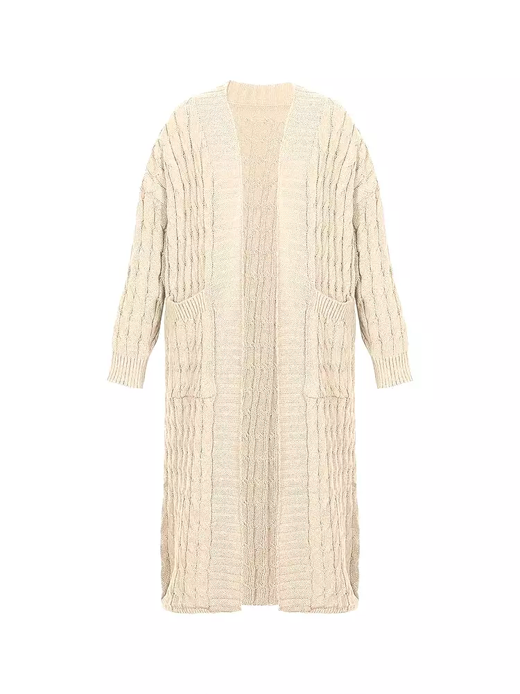 Women's  Long Open Front Cardigan