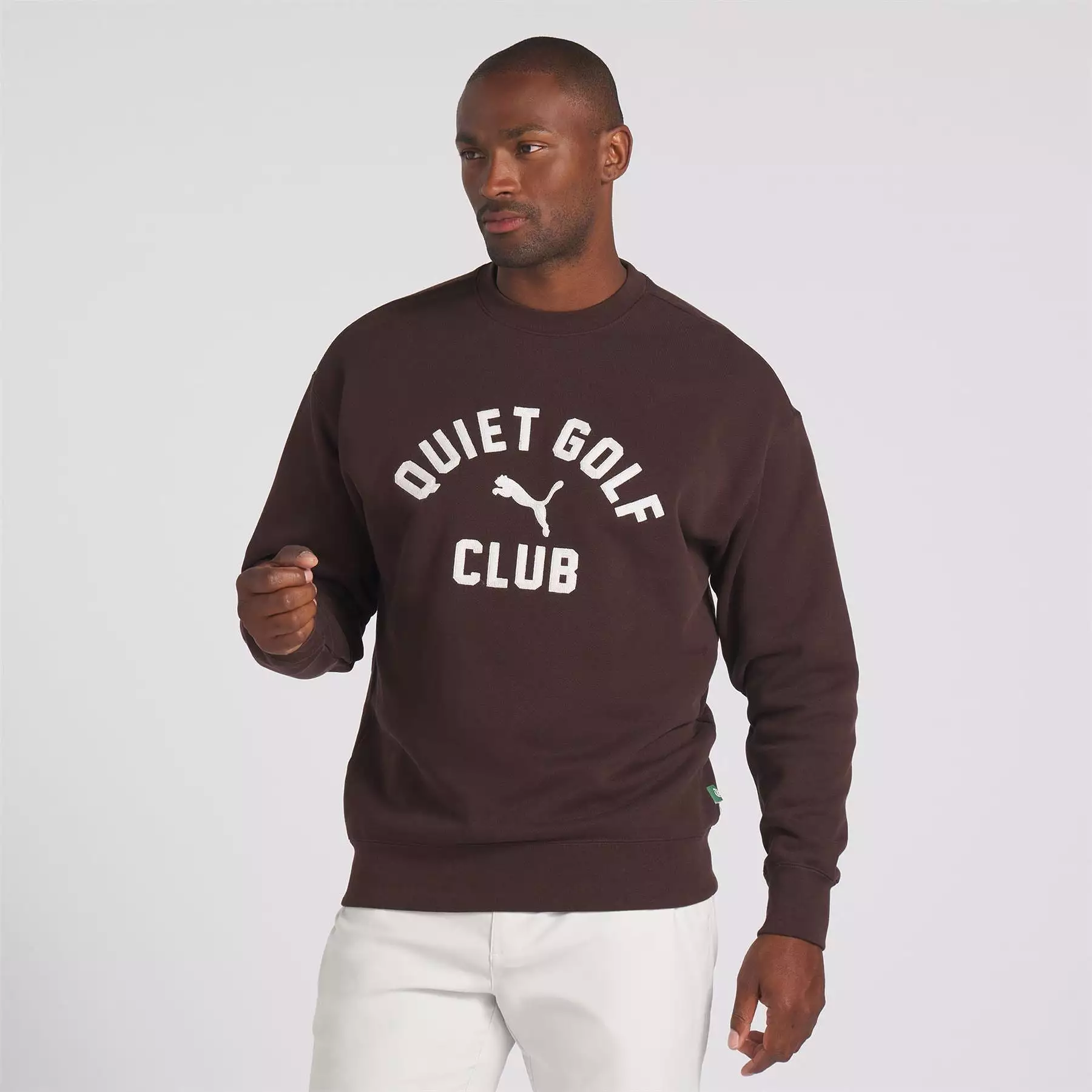 x QGC Graphic Crew Neck Sweatshirt Brown - SS24