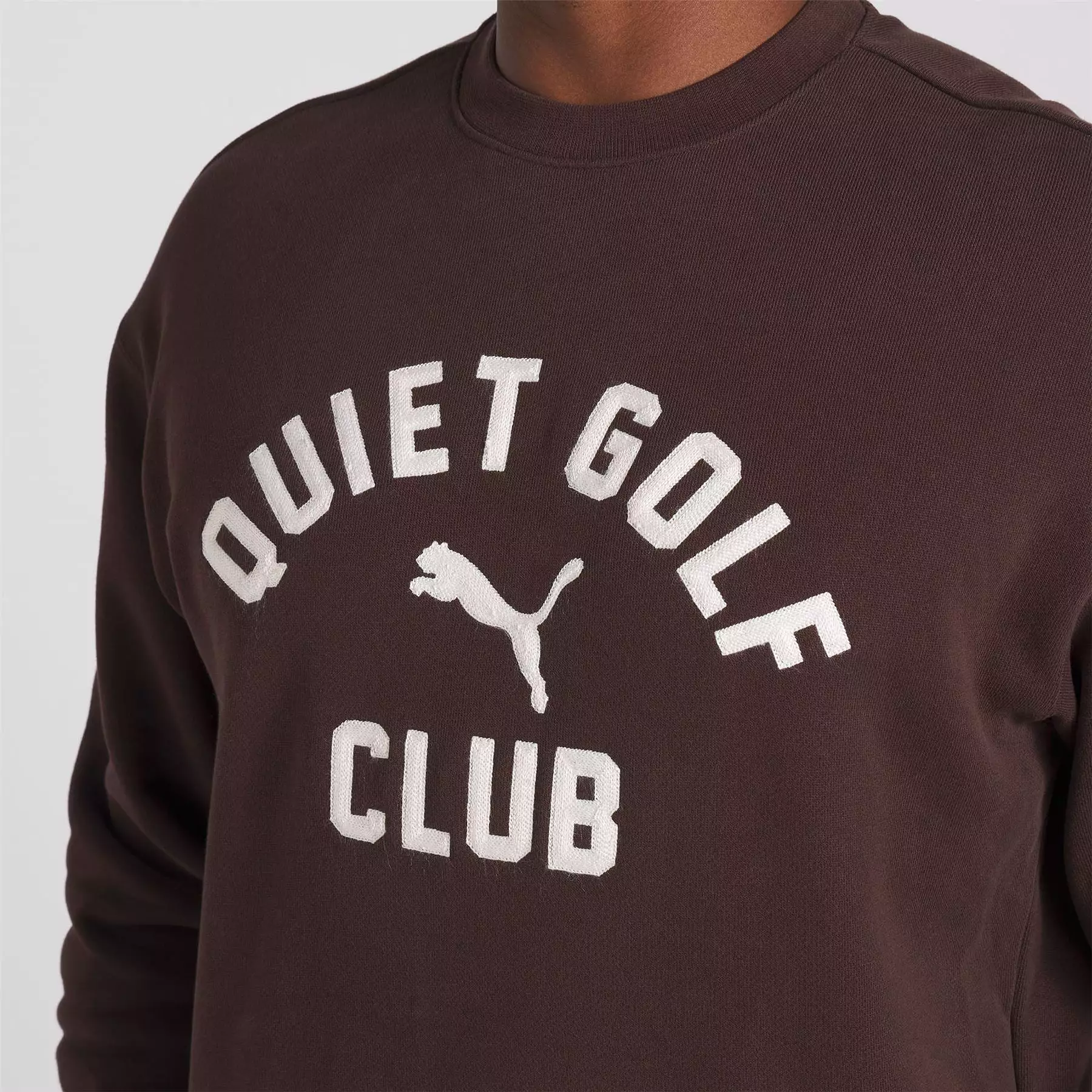 x QGC Graphic Crew Neck Sweatshirt Brown - SS24